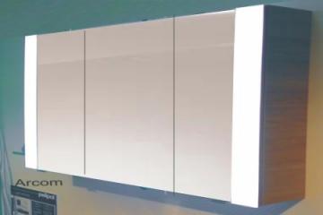 PCON Spiegelschrank | Acrylblenden | 167 cm