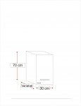 Pelipal Serie 6110 Wandschrank 30 cm + 1 Tr | Tiefenvariabel