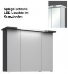Pelipal Badmbel TrenTino 92 cm Front Glas | Set D | mit Spiegelschrank