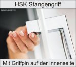 HSK Duschkabine K2P Variante A Nischen Dusche | Drehtür