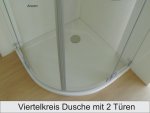 HSK Duschwanne Viertelkreis 100 / 100 cm / Superflach