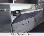Pelipal Alika 110 cm Waschtisch | Glas | Arbersee