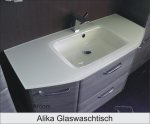Pelipal Alika 110 cm Waschtisch + Unterschrank | Glas | Arbersee