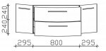 Pelipal Cassca Badmbel Waschtischunterschrank 139 cm | 2 Auszge