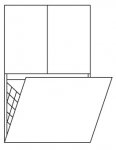 Pelipal PCON Highboard  | 2 Tren | 1 Wschekippe | Breite 60 cm | Hhe 96 cm