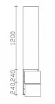 Pelipal PCON Hochschrank | 1 Tr + 2 Auszge | Breite 30 cm | Hhe 168 cm