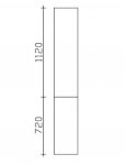 Pelipal PCON Hochschrank | 2 Tren | Breite 30 cm | Hhe 184 cm