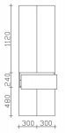 Pelipal PCON Hochschrank | 4 Tren + 1 Auszug | Breite 60 cm | Hhe 184 cm