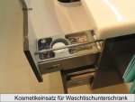 Pelipal Serie 7005 Waschtisch Schwarz 155 cm | Rundung Rechts