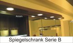 Puris Swing Spiegelschrank + Regal links 120 cm Serie B