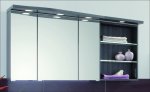 Puris Swing Spiegelschrank + Regal rechts 140 cm Serie B